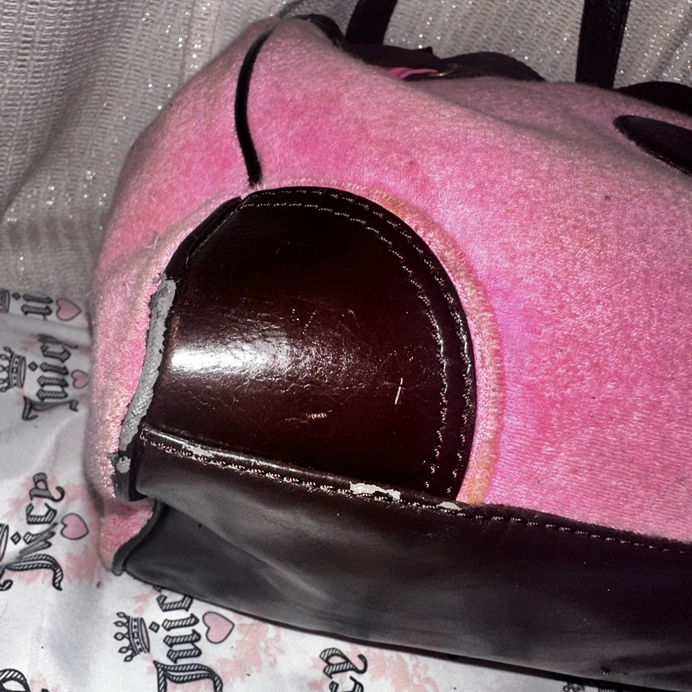 * SOLD *Juicy Couture Pink and Brown rare vintage daydreamer Bag - Picture 14 of 15
